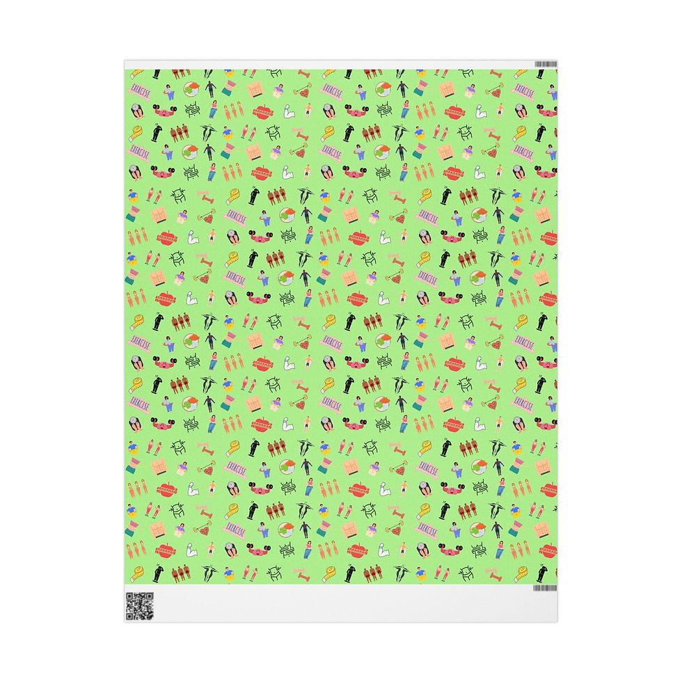 Thumbnail: Weight Loss Gift Wrap | Healthy Lifestyle Wrapping Paper