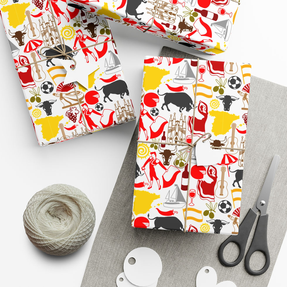 Thumbnail: Gift wrapped in Nevada Inspired Gift Wrapping Paper with various scenic designs and patterns