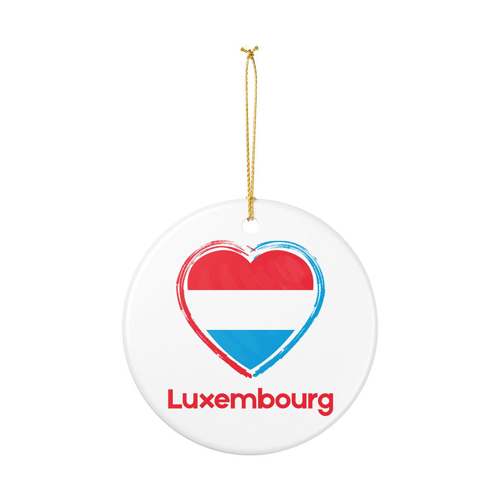 Thumbnail: Luxembourg Inspired Christmas Ornament | Cultural Gift for Luxembourg Families