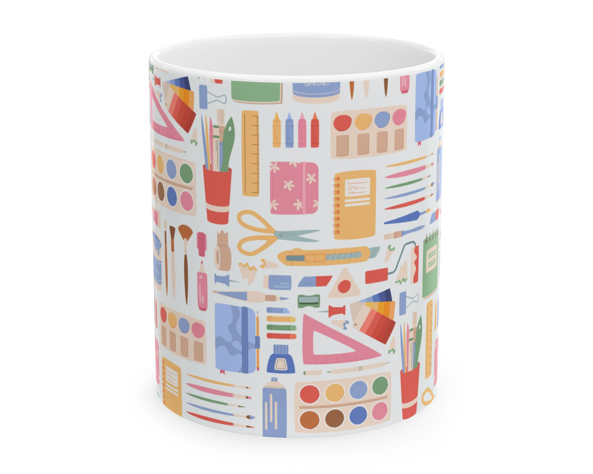 Art Supplies Coffee Mug 11oz 15oz | Gift for Art Teachers