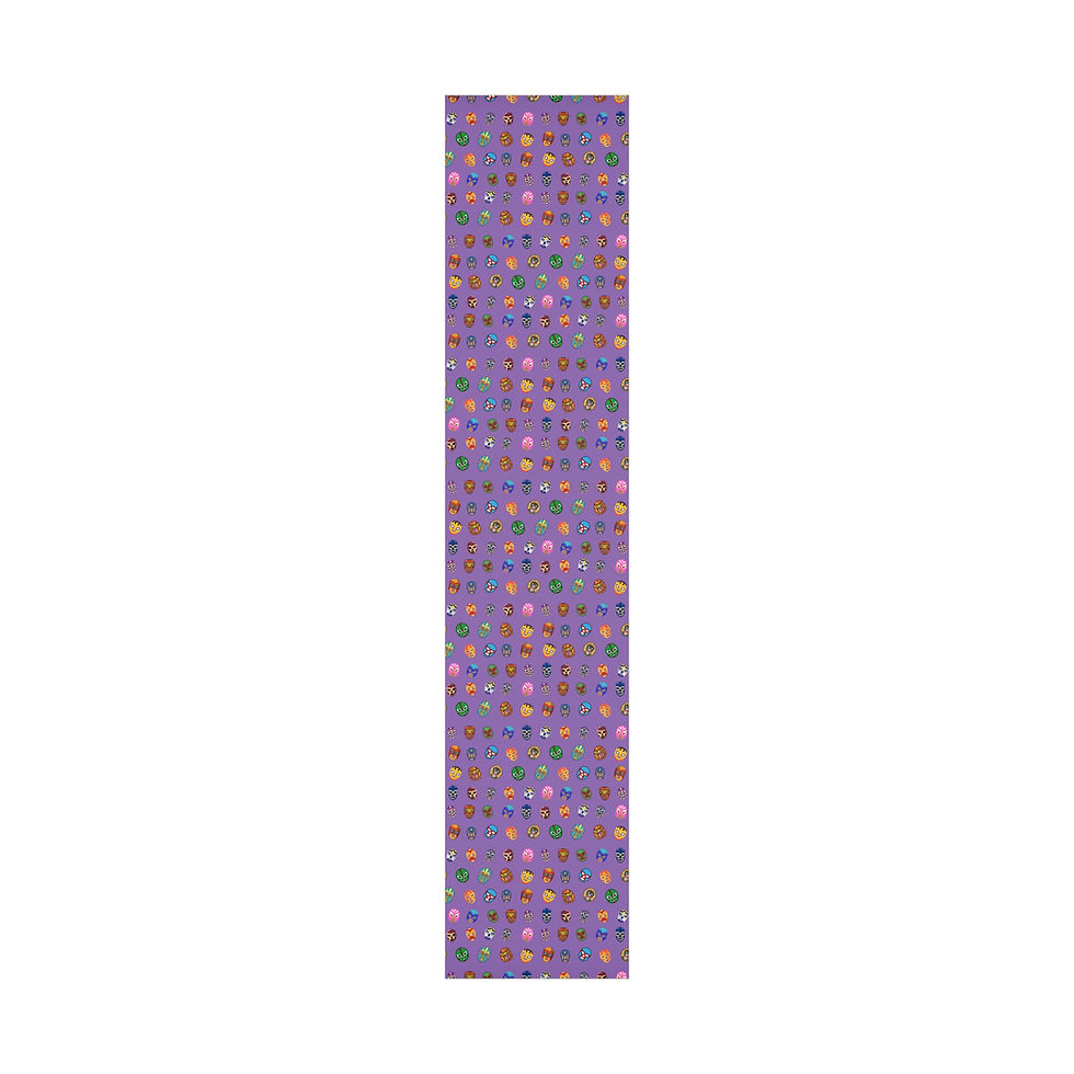 Thumbnail: Purple gift wrapping paper with repeated pattern. Saint Patrick's Day Gift Wrapping Paper