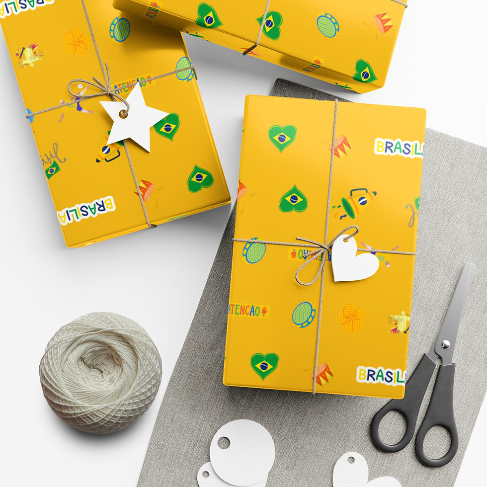 Thumbnail: Wrapped gifts on yellow paper, with the visible text 