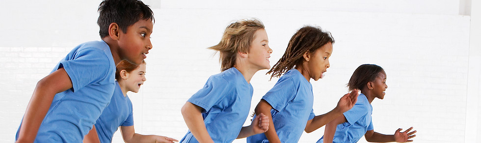 niños corriendo