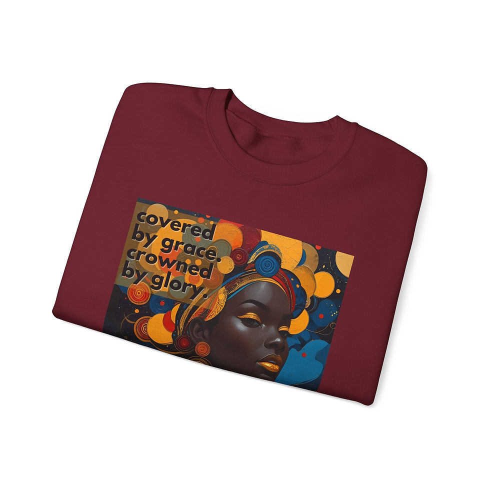 Thumbnail: Covered by Grace Artistic Empowerment Crewneck Sweatshirt