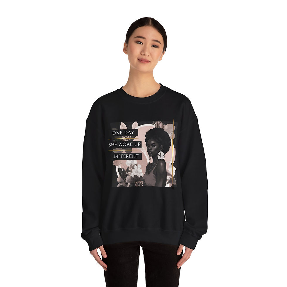 Thumbnail: Woke Up Different Unisex Heavy Blend™ Crewneck Sweatshirt
