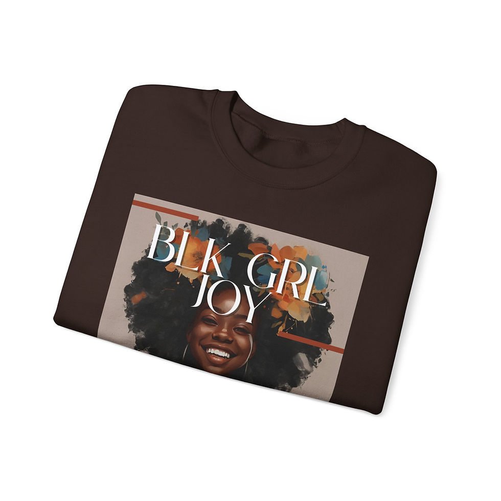 Thumbnail: Joyful Black Girl Sweatshirt, Cozy Crewneck, Unisex Pullover