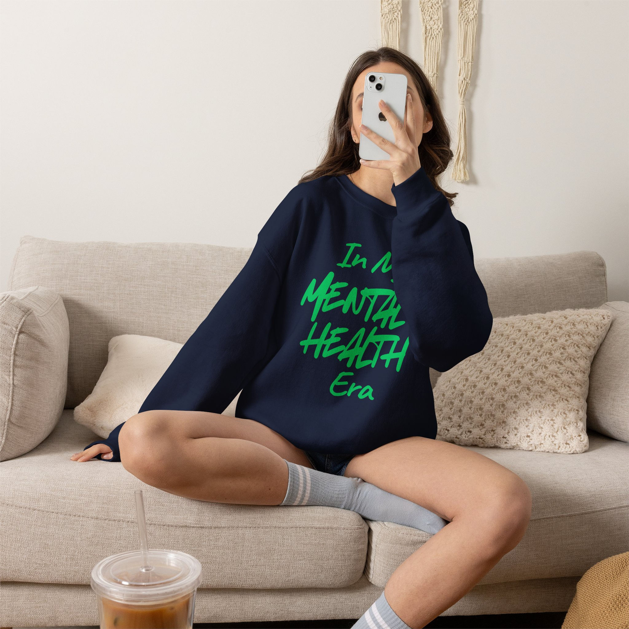 Mental Health Era Sweatshirt — 'In My Mental Health Era' Crewneck