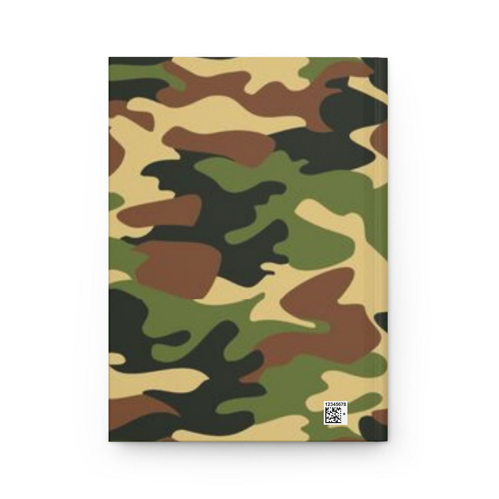 Thumbnail: Positive Vibes Only Hardcover Journal — Camo Notebook for Inspirational Notes