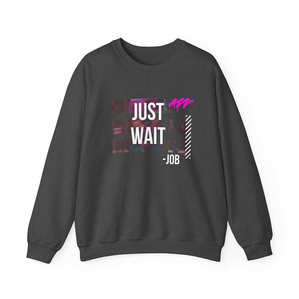 Thumbnail: Just Wait Unisex Heavy Blend™ Crewneck Sweatshirt