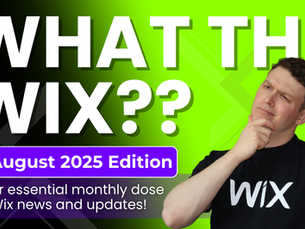 AI Visibility Metrics, Multi Currency Checkout, Standalone Forms, Wix Studio League, First Wix Wiz Webinar & More! What the Wix?? August 2025 Edition