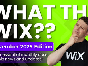 Custom Discounts, AI Automations, and MPA Architecture! What the Wix?? News, Updates, and More... November 2025 Edition