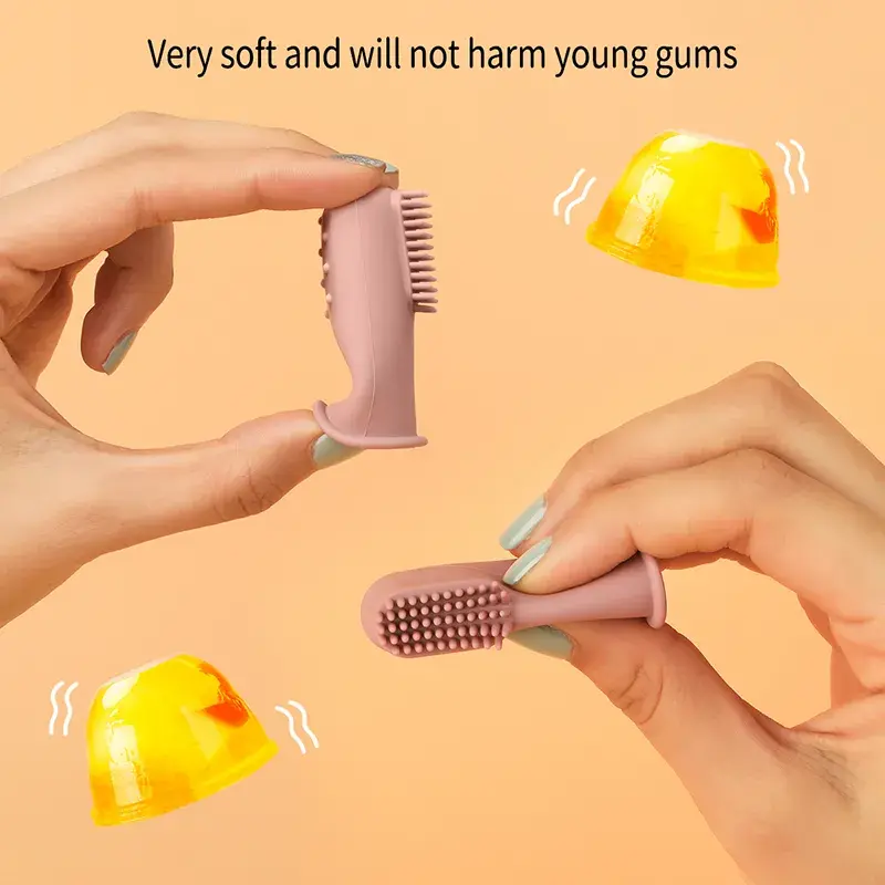 Thumbnail: Silicone Baby Finger Toothbrush