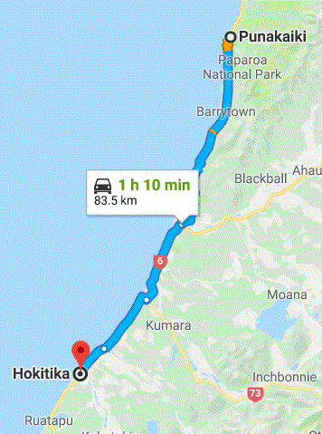 Punakaiki to Hokitika.GIF