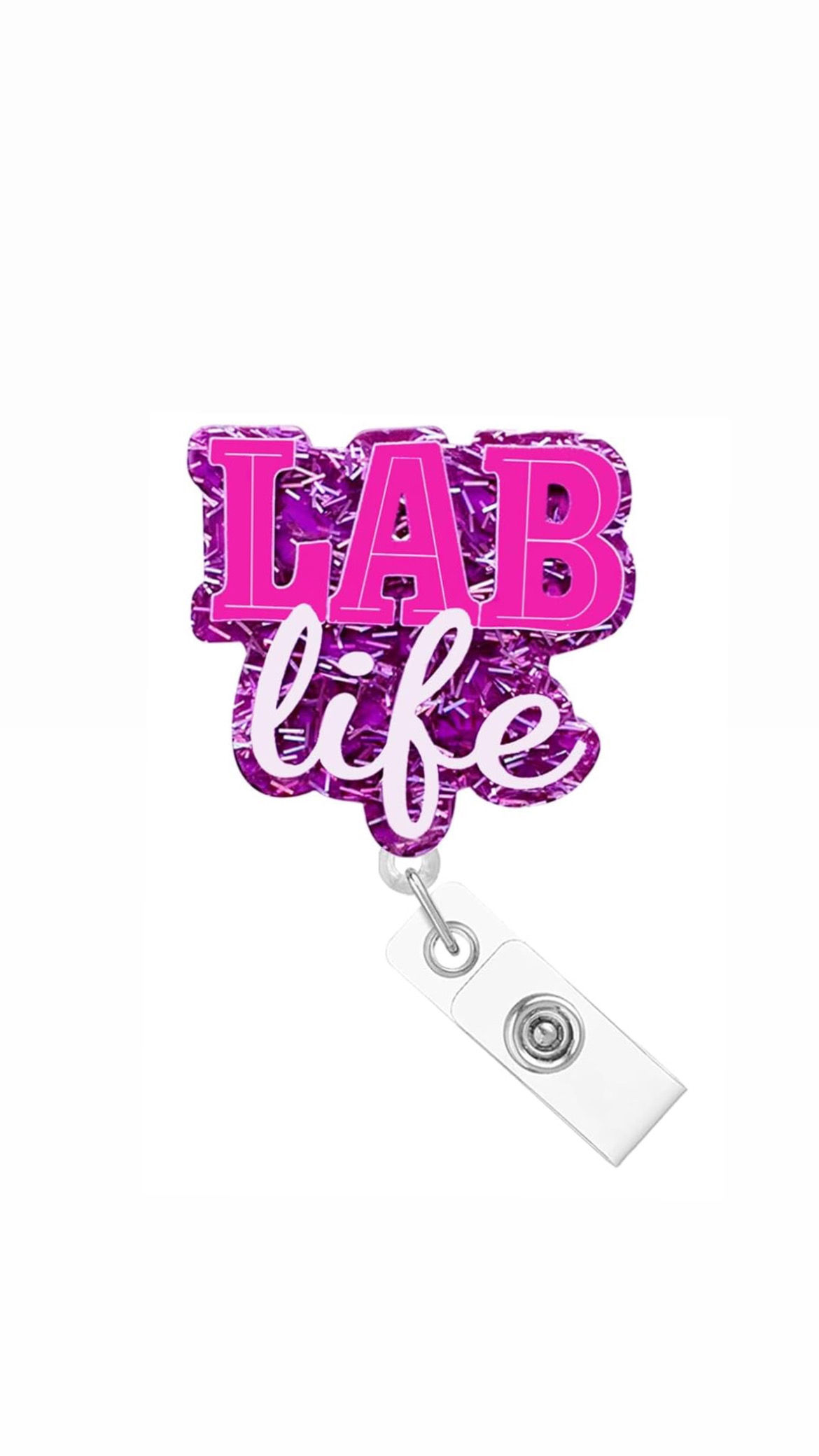 Lab Life- Acrylic Badge Reel