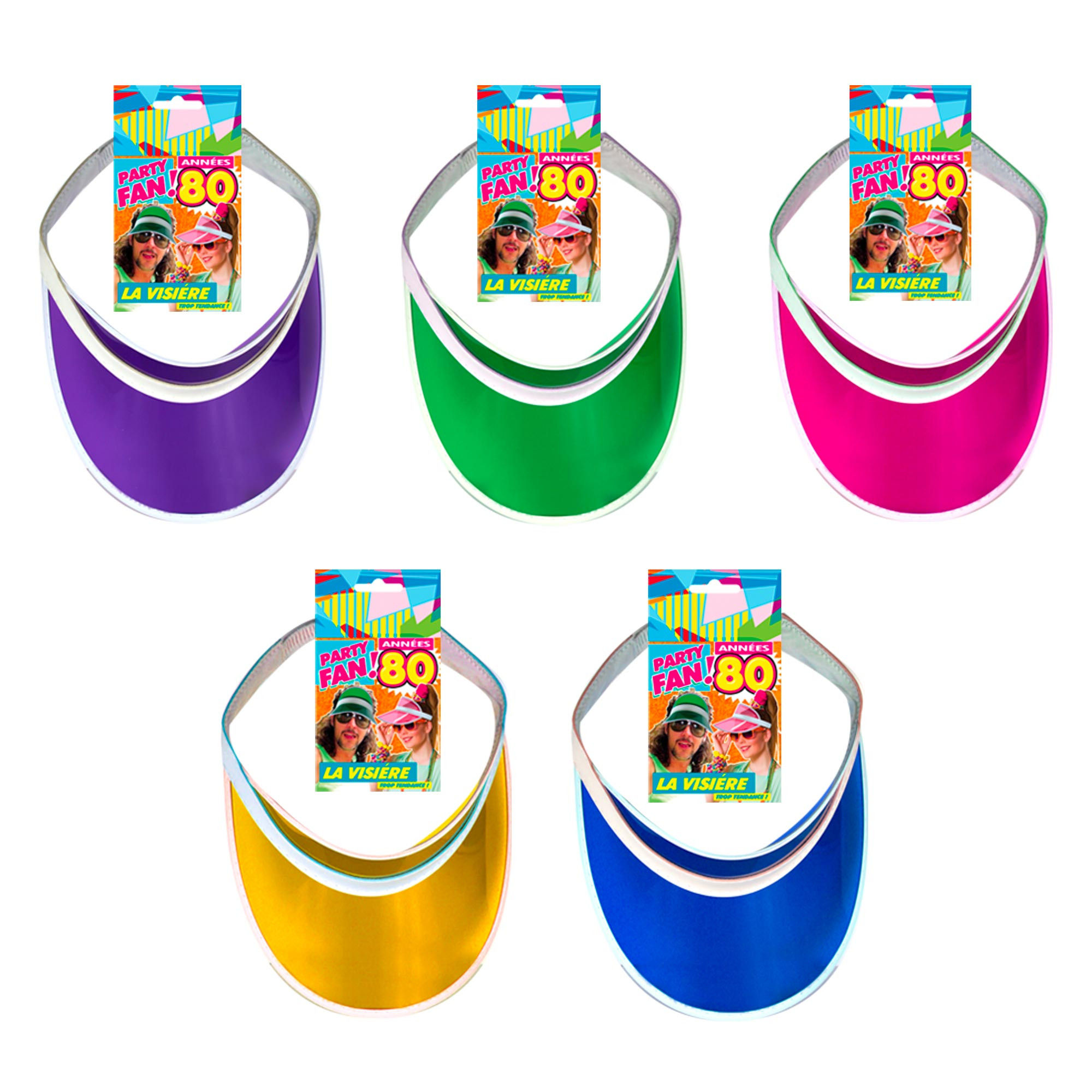 Visière flashy 5 coloris