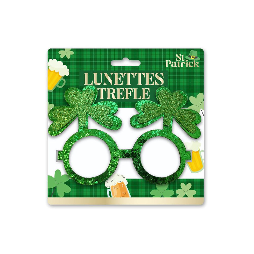 Miniature : Lunette trèfle st patrick