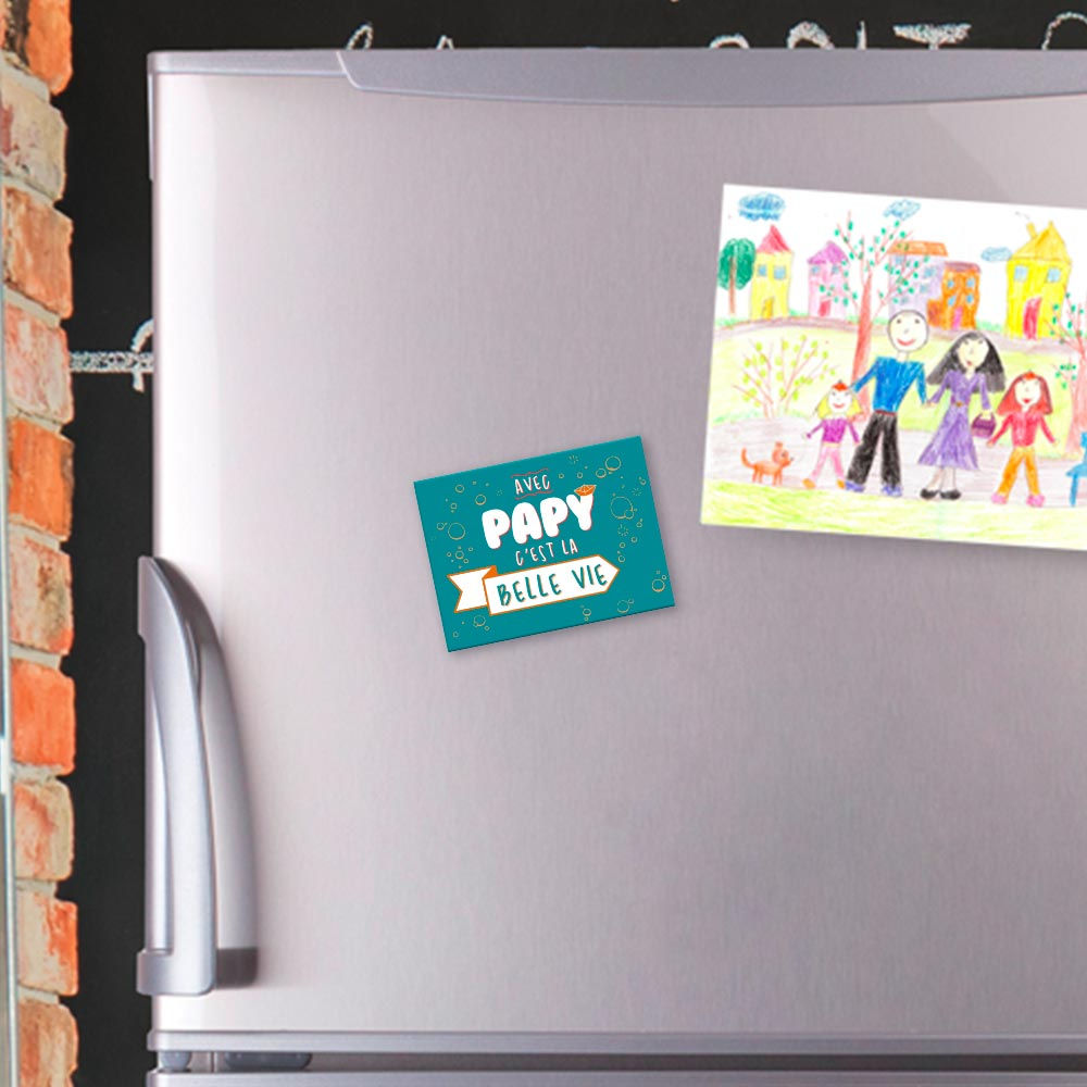 magnet "avec papy la belle vie"