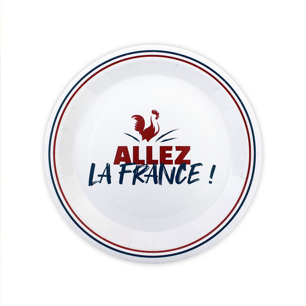 Assiettes allez la france x6