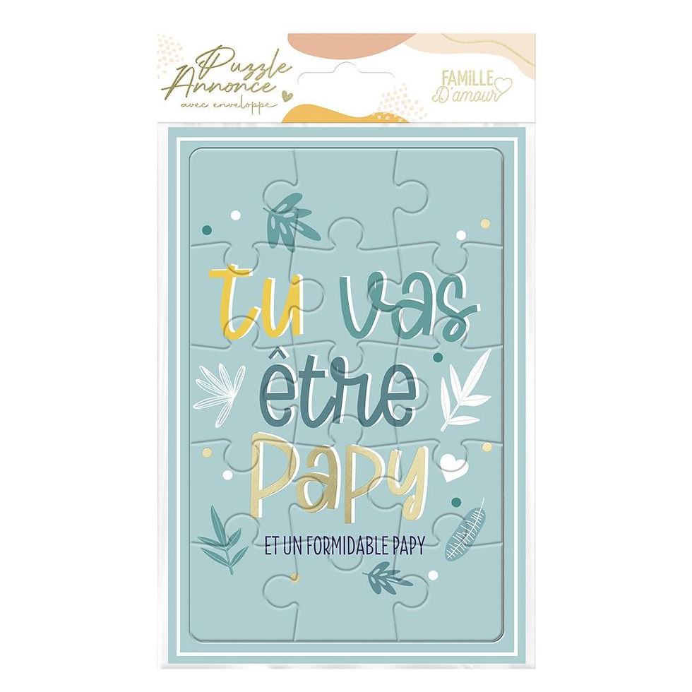 Miniature : Carte Puzzle Annonce Papy