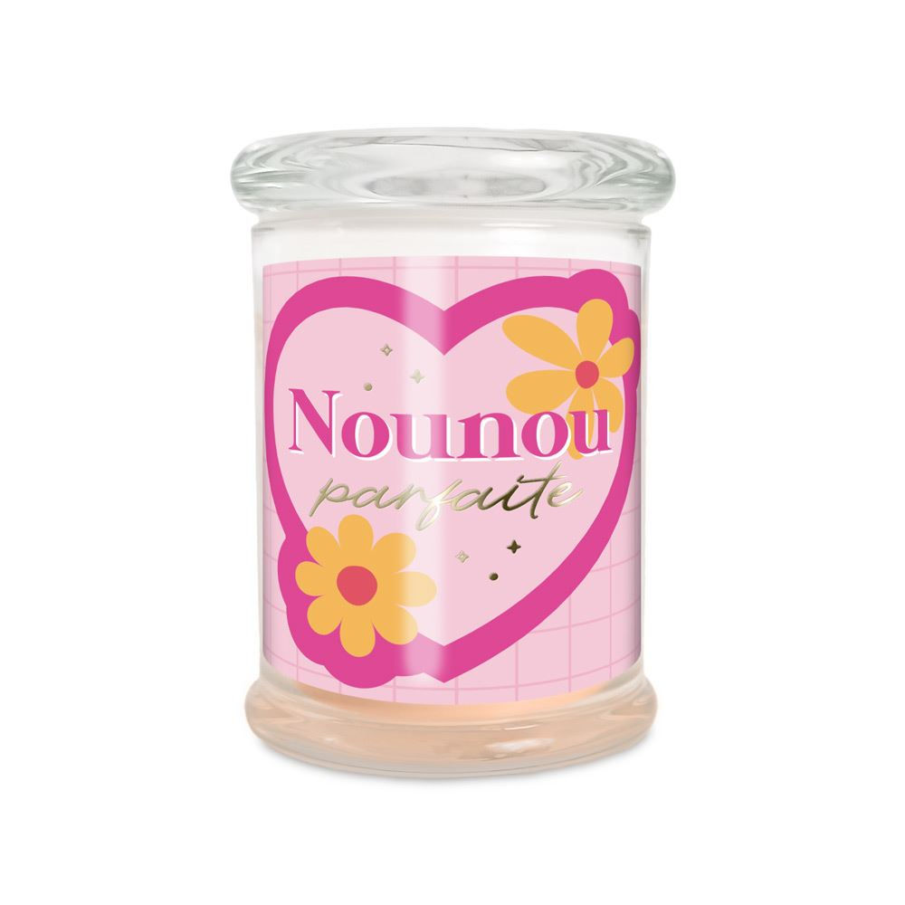 Bougie en verre nounou