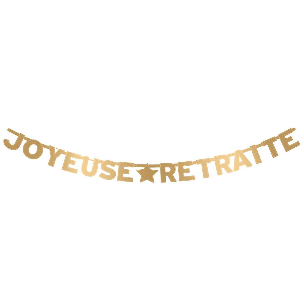 Guirlande Lettre Joyeuse Retraite