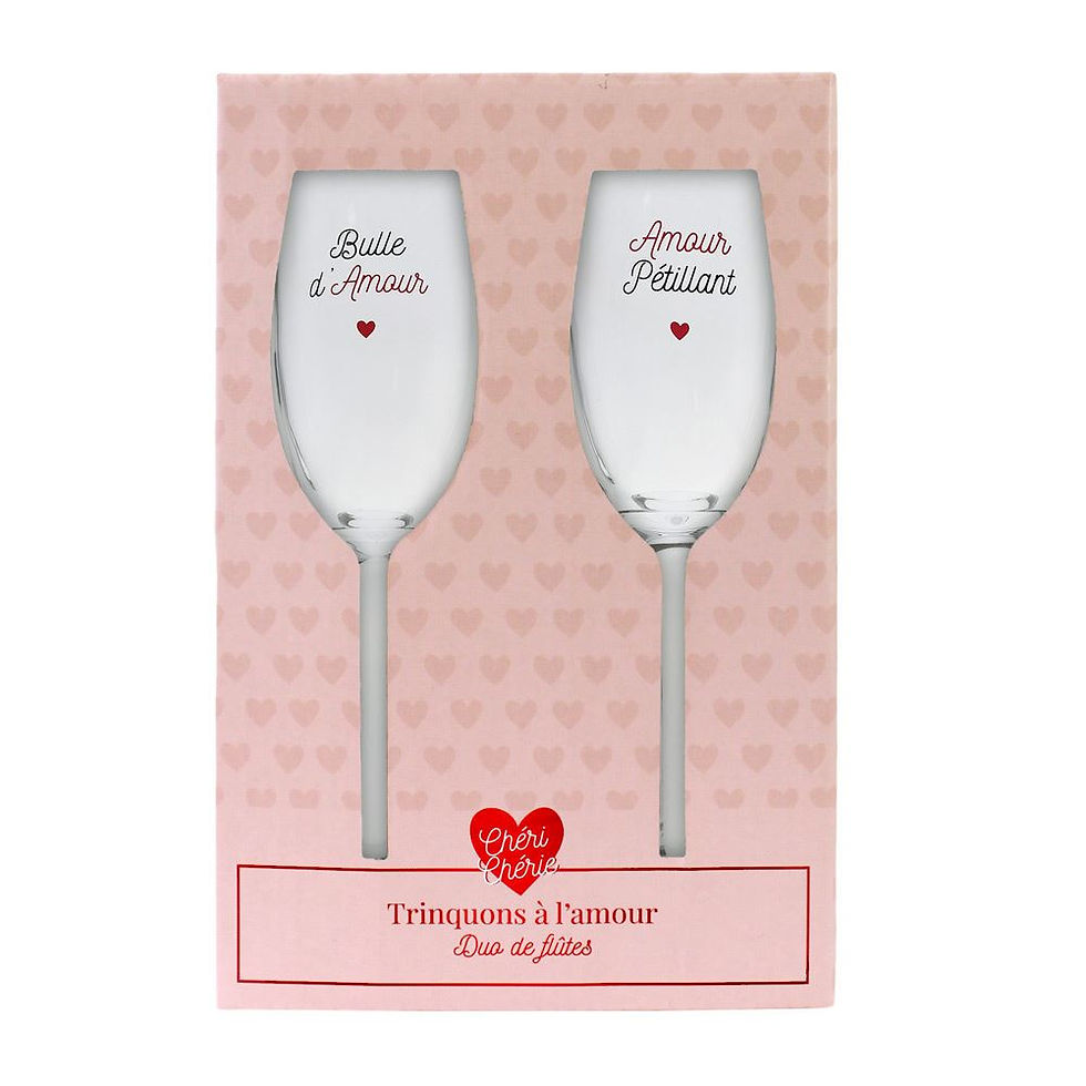 Miniature : Coffret duo Flûte Amour Pétillant