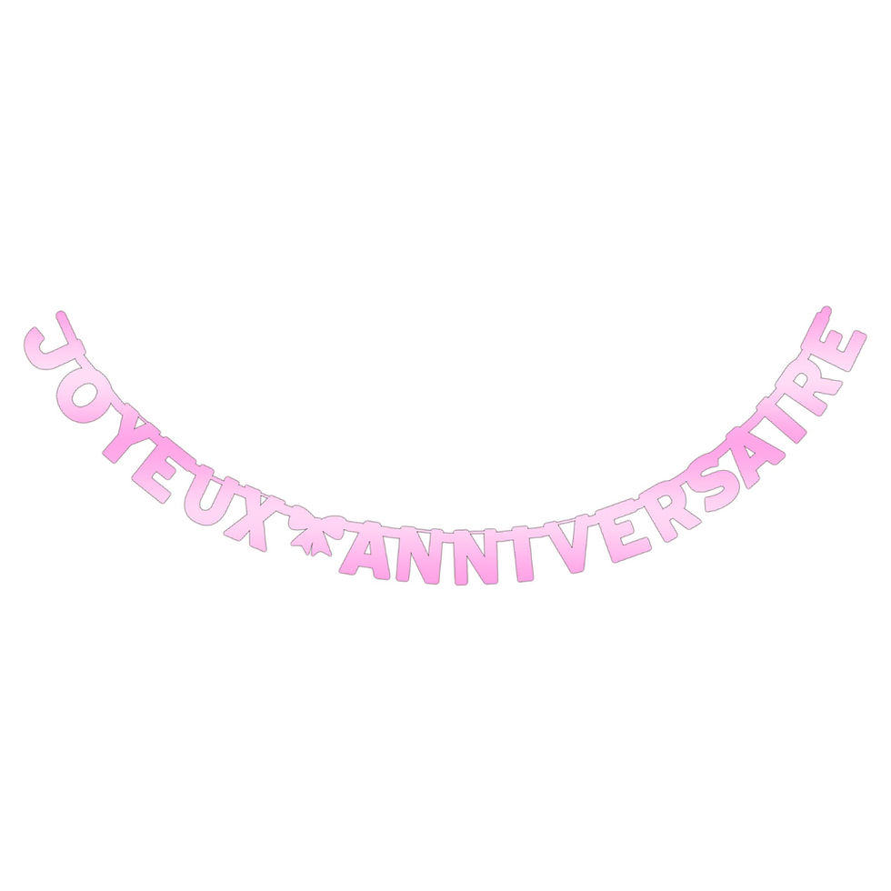 Miniature : GUIRLANDE JOYEUX ANNIV ROSE