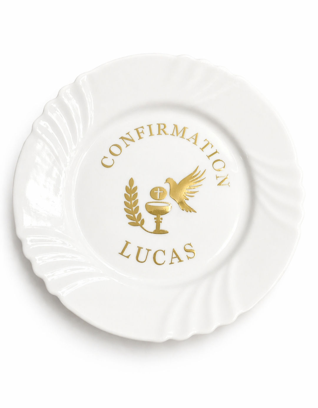 Personnalisation assiette confirmation