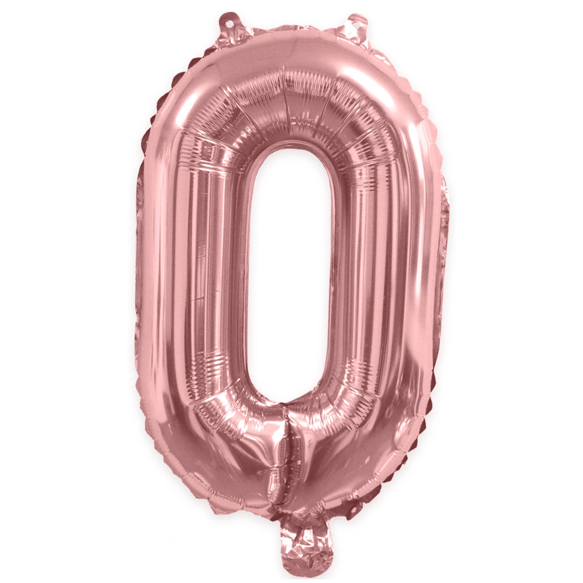 Ballon Chiffre Métallique 0 Rose Gold