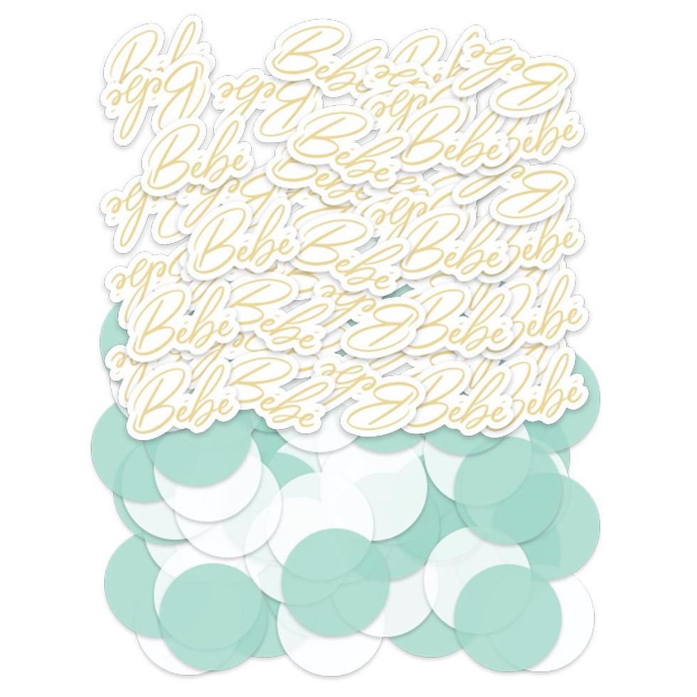 Duo Confetti Baby Shower Garçon