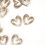 Miniature : Confettis coeur naturel en bois x12