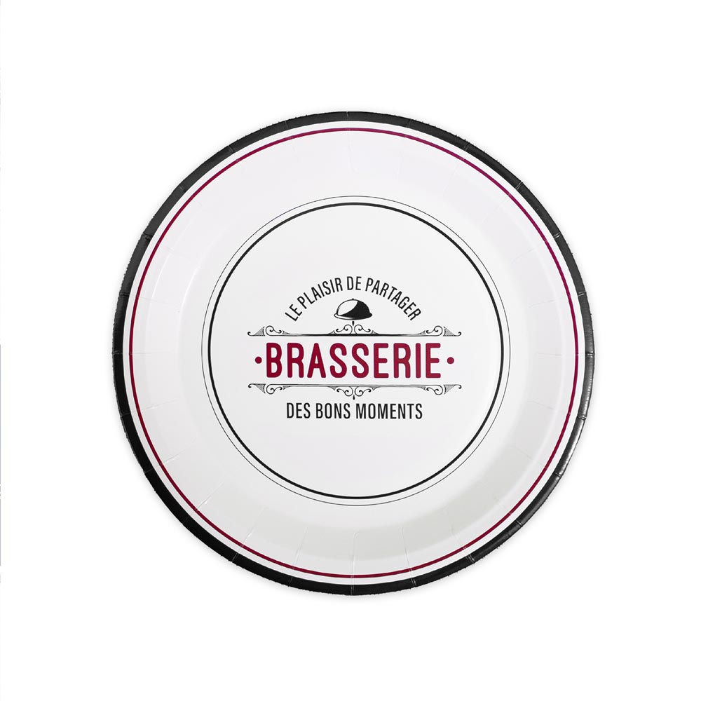 Assiettes Brasserie x6