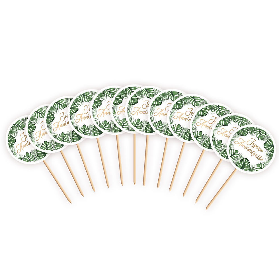 Pics Déco Tropical Party x12