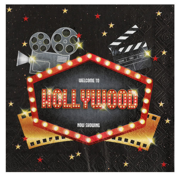 Serviettes Hollywood x20