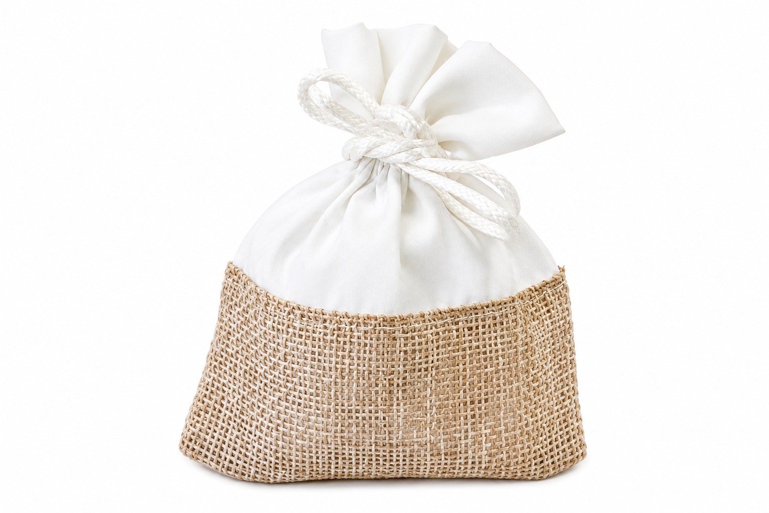 Sac dragée jute nature x6