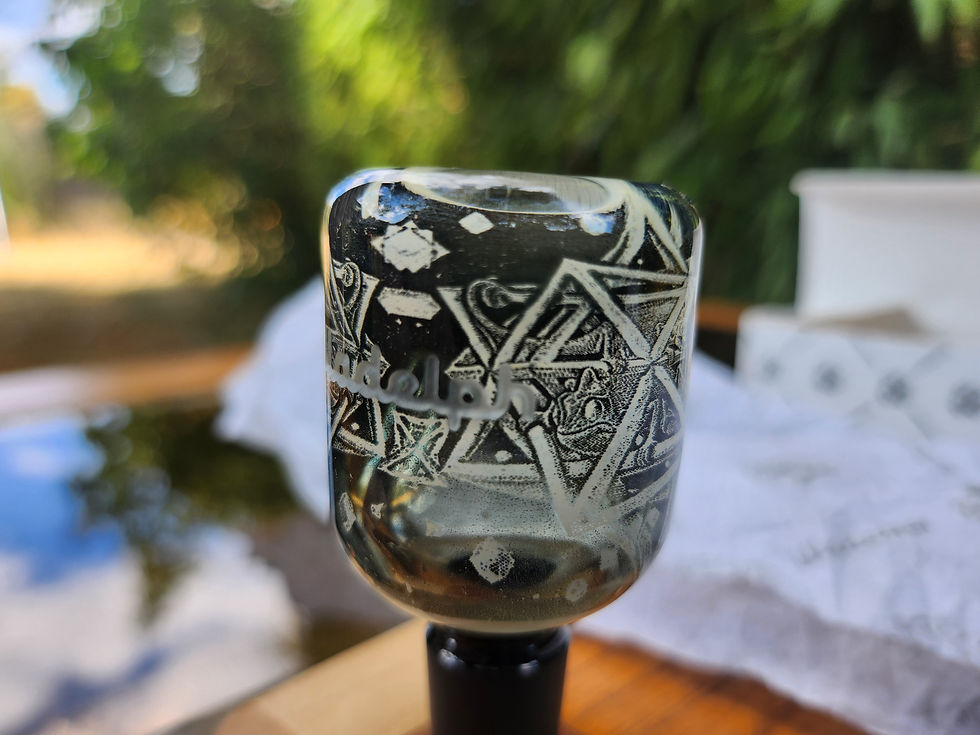 Thumbnail: Limited Illadelph Glass 3D Space Gecko Bowl sacred Geometry with original Box