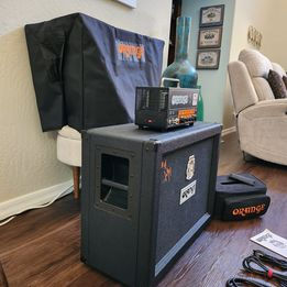 Thumbnail: Full Size Orange Jim Root #4 Dark Terror amp & matching cabinet with custom cove