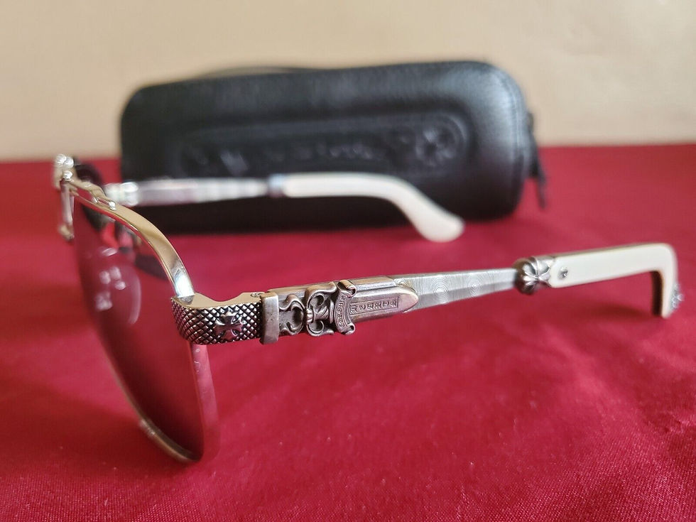 Thumbnail: CHROME HEARTS Sunglasses BLADE HUMMER III With Custom Leather Case