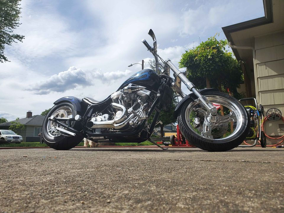 Thumbnail: 2001 Bourget Bike Works Low Blow S&S 113 with a 6 speed