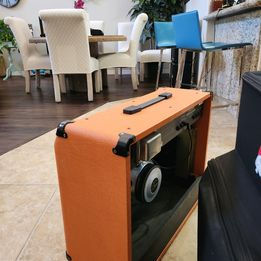 Thumbnail: 1 of 100 ever made! Marshall Orange Crunch with custom slip cover & Gator padded