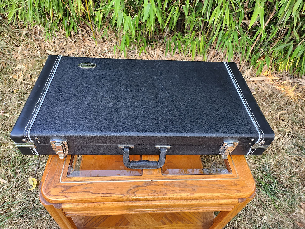 Thumbnail: Black Leather Rockstand by Warwick up to 5 Multi Guitar or Bass Stand