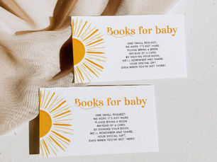 Best Deals! Boho sun books for baby ticket enclosure card