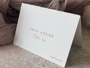 Best Price! Delicate Gold Calligraphy Menu Option Place Cards