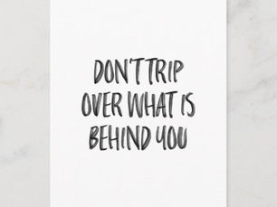 Review Hand Lettered Inspirational Motivational Quotes Postcard