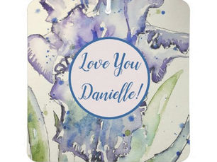 Hot Deals! Purple Iris floral Flower Car Air Freshener