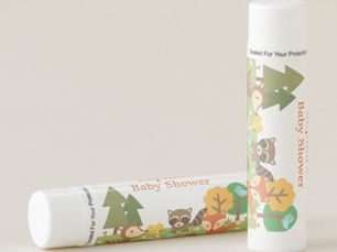 Top 5! Cute Woodland Animal Themed Baby Shower Favors Lip Balm