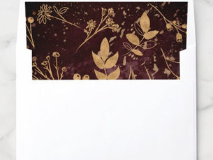 Best Deals! Watercolor Gold Envelope Liner