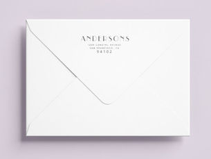 Hot Review! Modern Minimalist Script Return Address Stamp