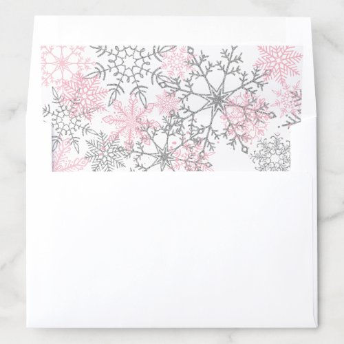 Big Deals! Winter Onederland Snowflake Envelope Liner