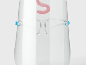 Hot Review! Cute happy pink earthworm cartoon face shield